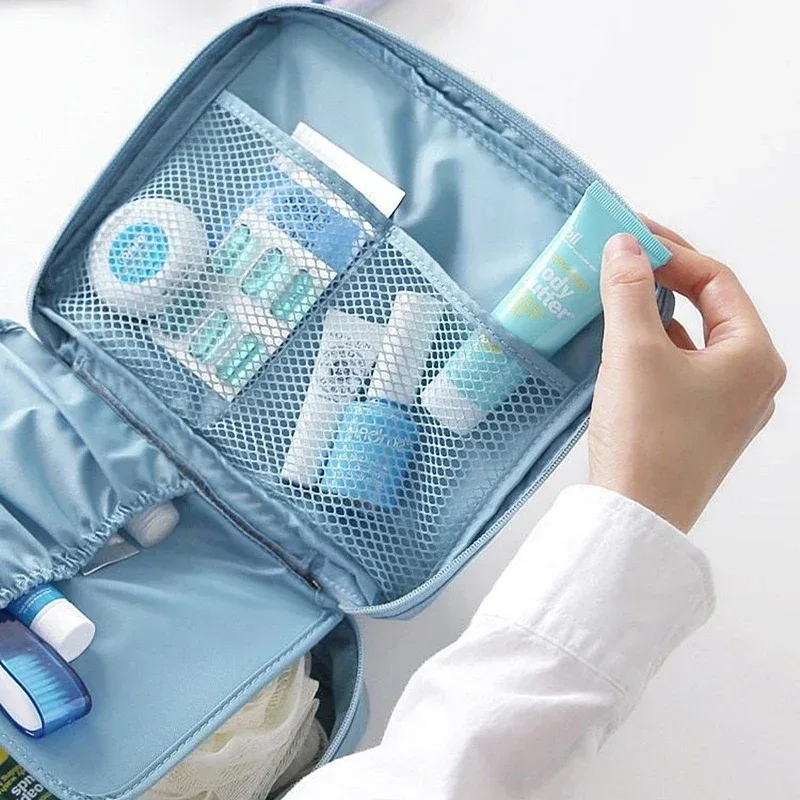 sac de maquillage pour femme de grande capacité, sac cosmétique pour femme, organiseur de toilette, étanche, étui de rangement pour maquillage féminin