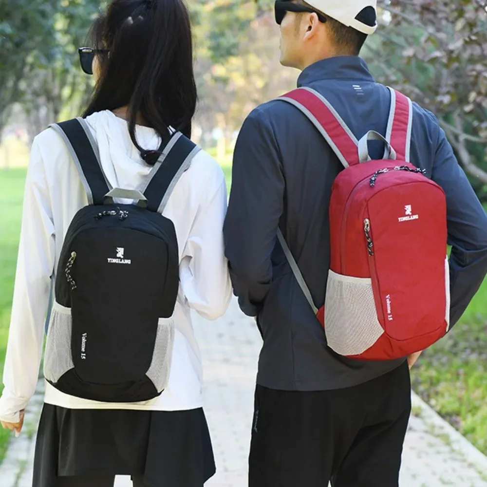 sac de camping en nylon 15l, grande capacité, ultraléger, sac à dos de sport, sac à dos de randonnée décontracté et portable pour l'extérieur