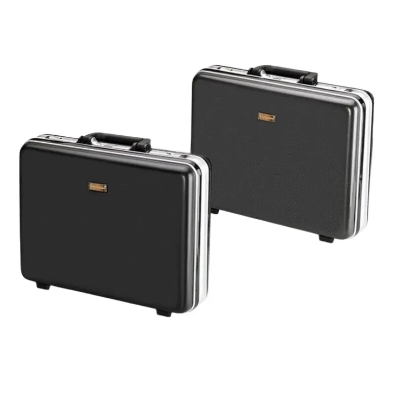 mallette d'affaires antivol avec cadre en aluminium de 18 pouces, étui sécurisé pour ordinateur portable avec serrure tsa pour voyage, sac à main de rangement durable