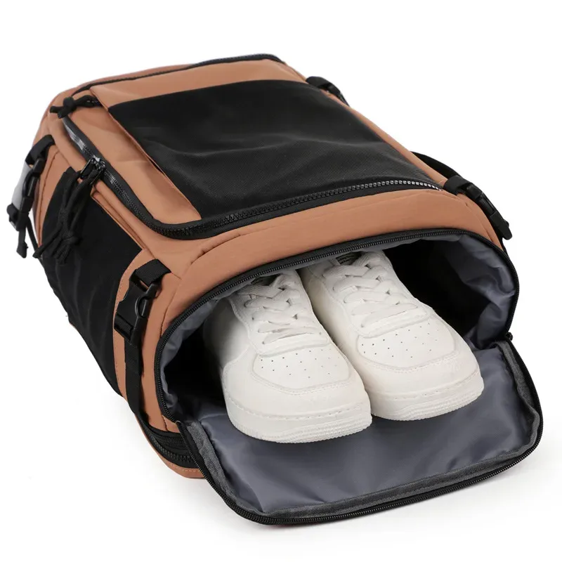 sac à dos de voyage décontracté pour hommes et femmes, sac à dos pour ordinateur portable de banlieue, sac à bagages de grande capacité, sac à deux épaules en nylon imperméable