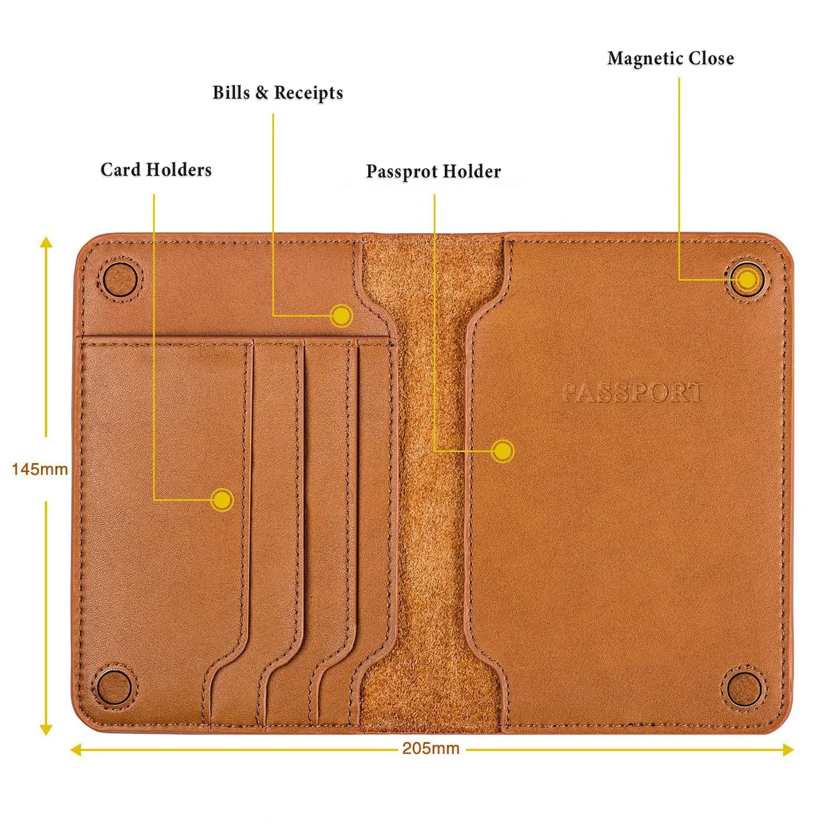 étui de protection pour passeport, livre de protection, blocage rfid, porte-passeport, fermeture magnétique, organisateur de voyage pour documents, portefeuille en cuir