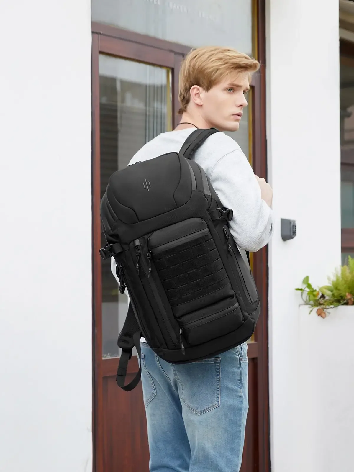 ozuko sac à dos pour ordinateur portable de voyage en plein air sac à dos d'université de grande capacité sac de trajet d'affaires adapté aux ordinateurs portables de 17 pouces pour hommes