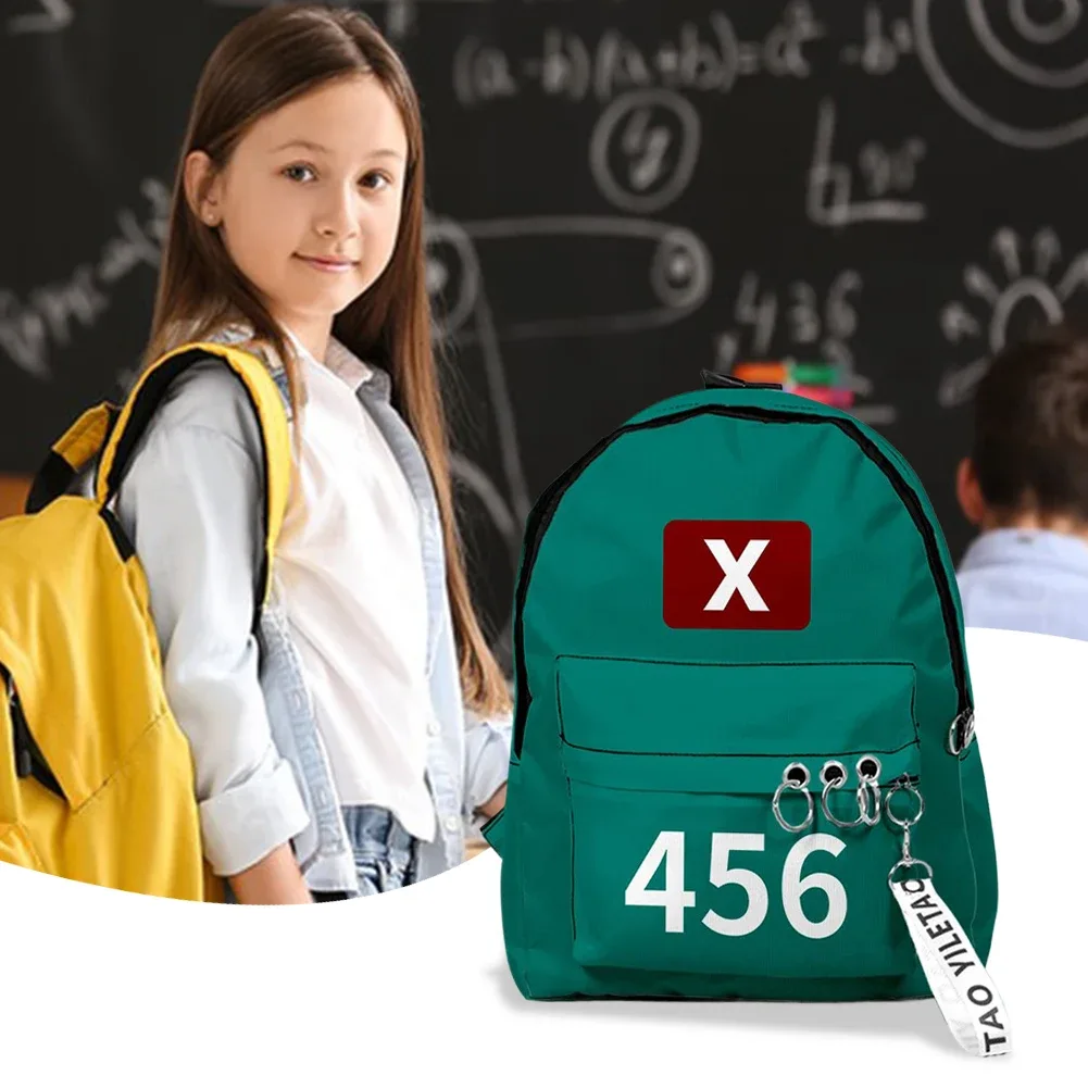 sac à dos cosplay game season2 coréen, sacs à bandoulière unisexes imprimés solides, sacs à main d'école de grande capacité pour étudiants