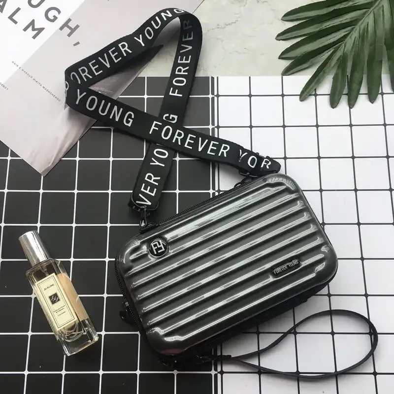 nouvelle mini valise, trousse de maquillage portable pour femme, trousse de maquillage grande capacité, trousse de maquillage imperméable à bandoulière pour extérieur