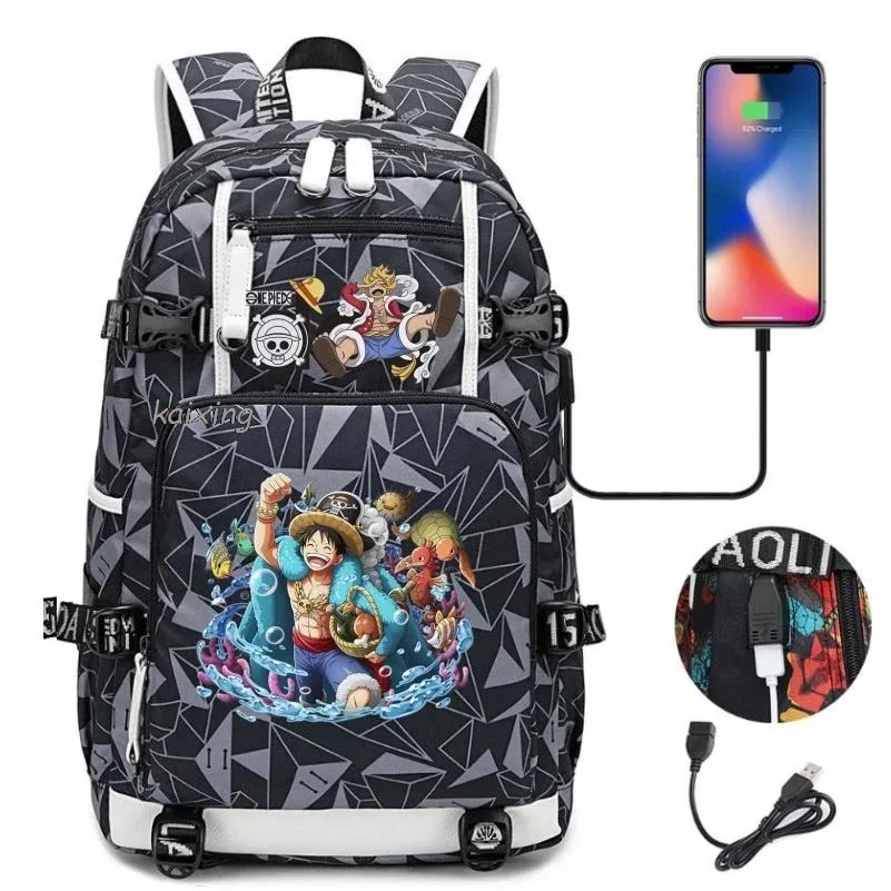 sac à dos brave one piece imprimé, sac à dos camouflage, sac à dos de grande capacité, sac de voyage, sacs d'école décontractés pour adolescents, pour cadeau