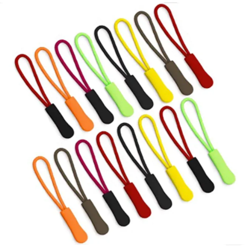 extracteur de traction de fermeture éclair, 20 pièces, clip de remplacement d'étiquette de corde, fixateur de boucle cassée, languette de cordon de fermeture éclair, sac de voyage, valise, tente, sac à dos