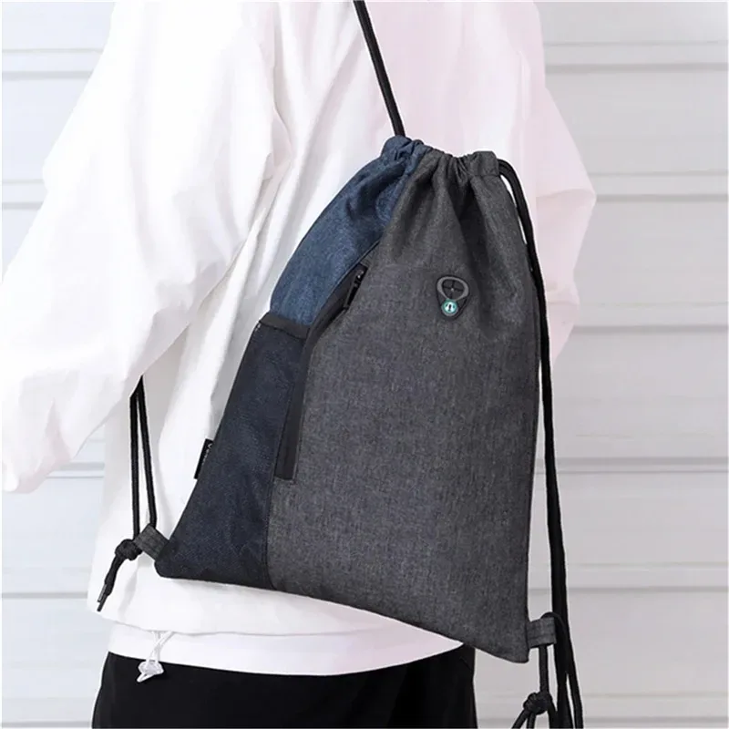 sac à dos léger unisexe avec cordon de serrage de proximité, sac à dos de sport, sacs d'école, sacs de plage de voyage, mode décontractée, hommes et femmes