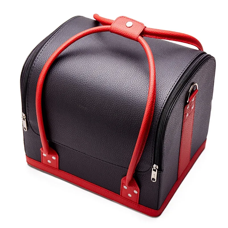 Sacs à cosmétiques de grande capacité pour femmes, étui de maquillage, mode, étanche, multicouche, évalué, professionnel, sac de rangement cosmétique