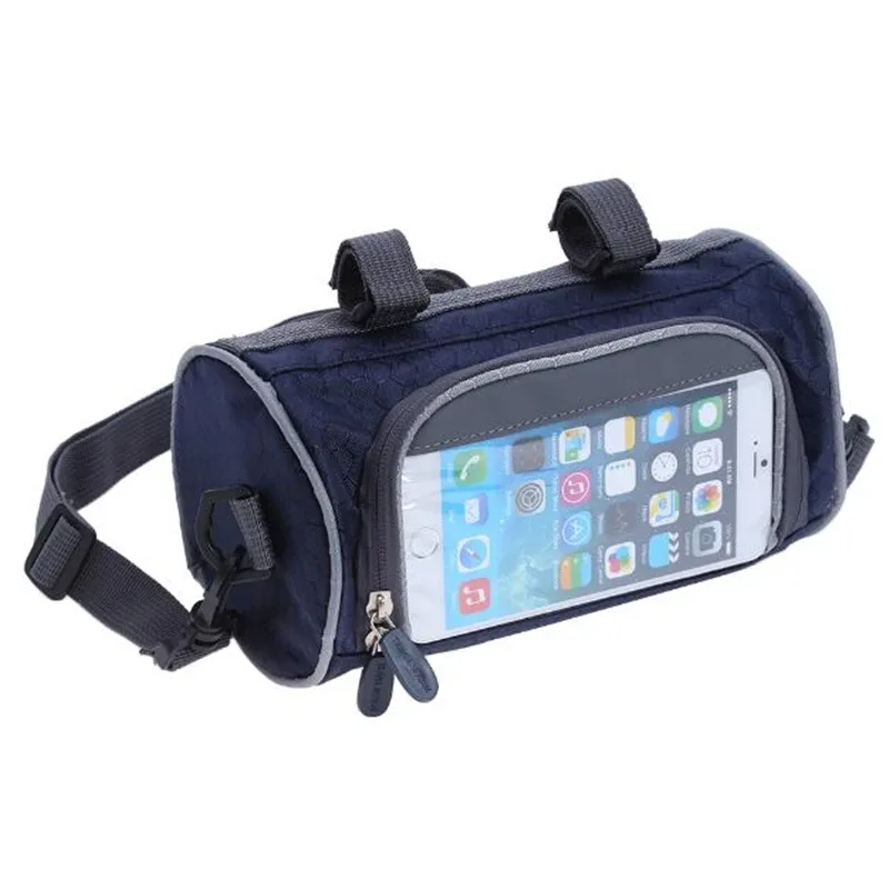 sacs de vélo de montagne personnalisés, sacoches de vélo à écran tactile, étui de téléphone de cyclisme, tube avant de vélo de route, sac d'intervalles de guidon