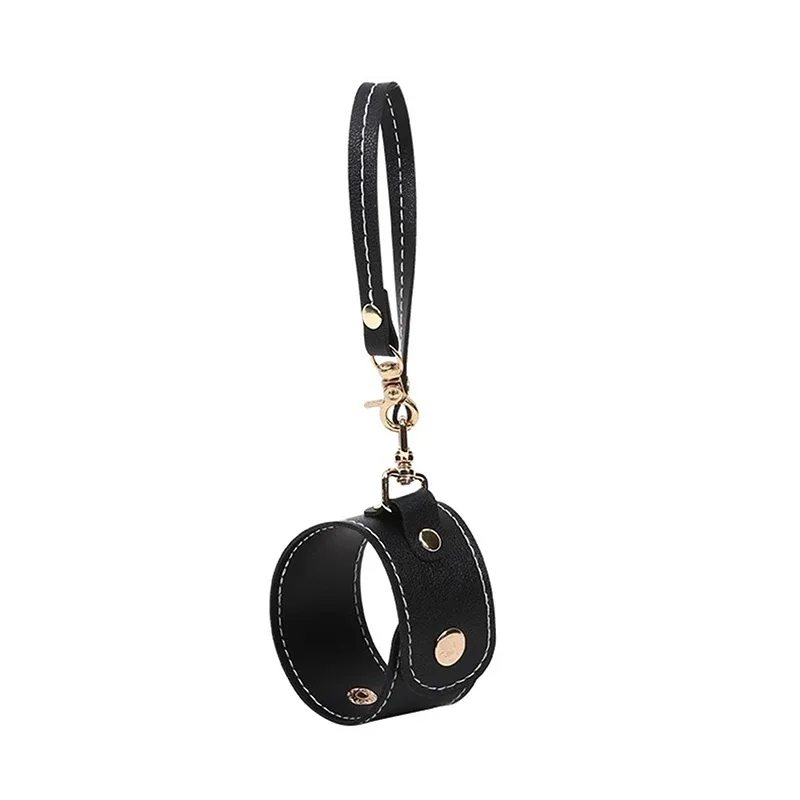 porte-gant et écharpe en cuir pu, multifonctionnel, tendance, sangle, voyage en plein air, randonnée, escalade, sac à dos, clip de chapeau, clip de rangement pour serviettes