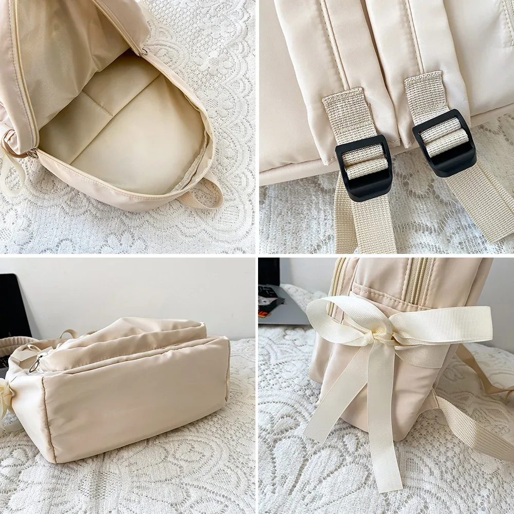 sac à dos en toile avec nministériels d pour femme et adolescente, style collège, à épaule, doux et mignon, pour l'école