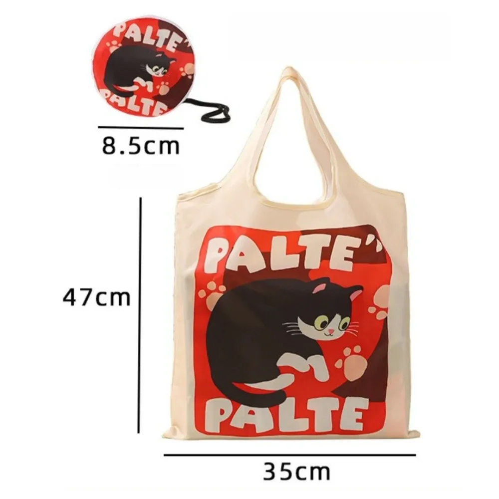 sac de courses à motif d'animaux de dessin animé, léger, grande capacité, écologique, pliable, sac de rangement mignon, utilisation quotidienne
