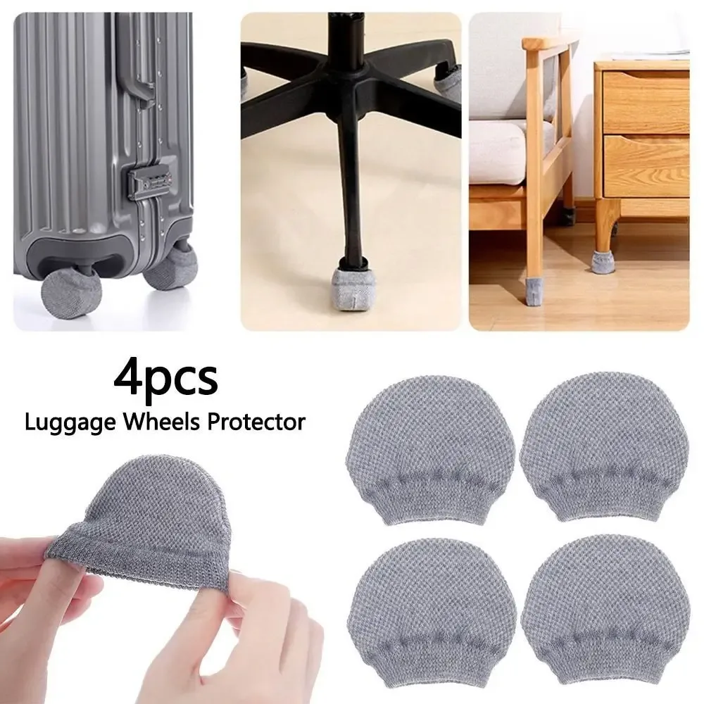 juste de protection artificiel astique pour roues de bagages, résistante à l'usure, pour gril, valise, absorpt