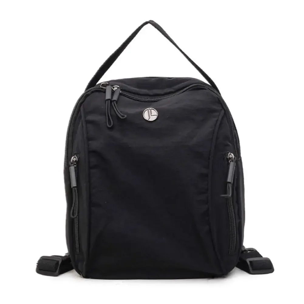 sac à dos en nylon froissé pour femmes, petit sac à bandoulière imperméable, léger, multi-poches, sac de voyage à bandoulière pour dames
