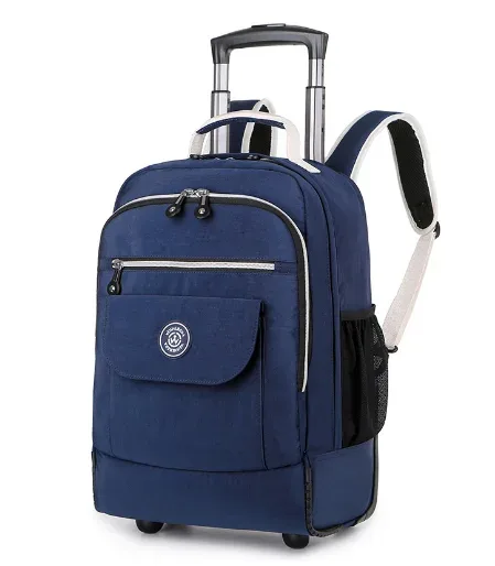 sacs à dos à roulettes pour ordinateur portable, sac à dos à roulettes de voyage étanche, grande capacité, sacs à roulettes pour hommes, bagages, sacs à main, 18 pouces