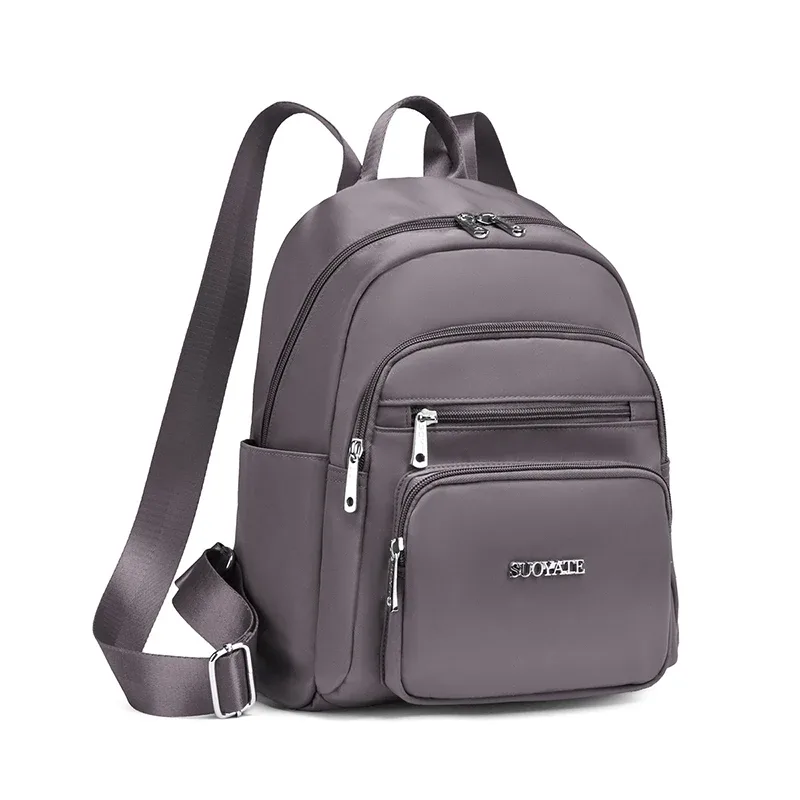 sac à dos multi-poches pour femmes, décontracté et tendance, grande capacité, sac à dos de voyage pour filles, sac à dos de haute qualité en tissu, sac à dos de jour