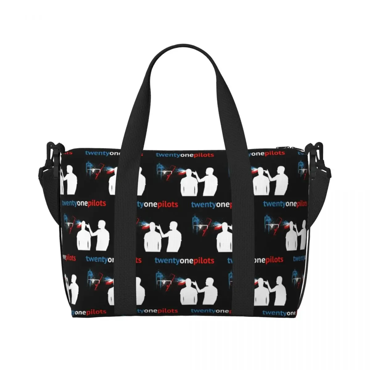 sac fourre-tout personnalisé t-twentys one p-pilots de marque classique pour femmes, sacs de voyage de grande capacité pour salle de sport et plage
