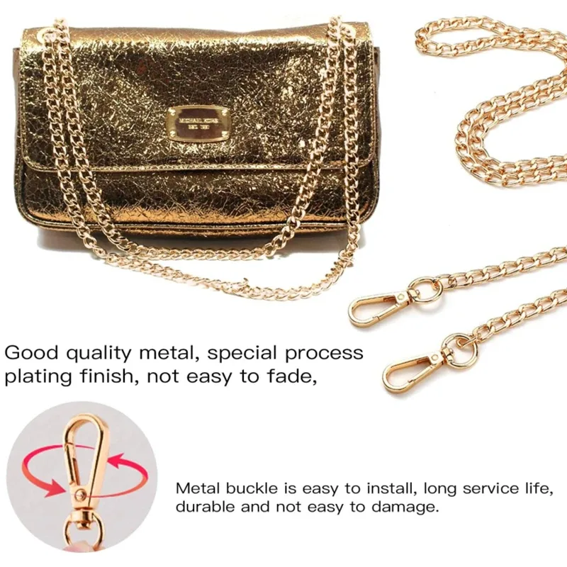 pièces de rechange pour sac en métal tissé à la main, accessoires pour sac à main initié, poignées d'outils faites à la main bricolage, sangles amovibles, cadeau, 120 cm, 40cm