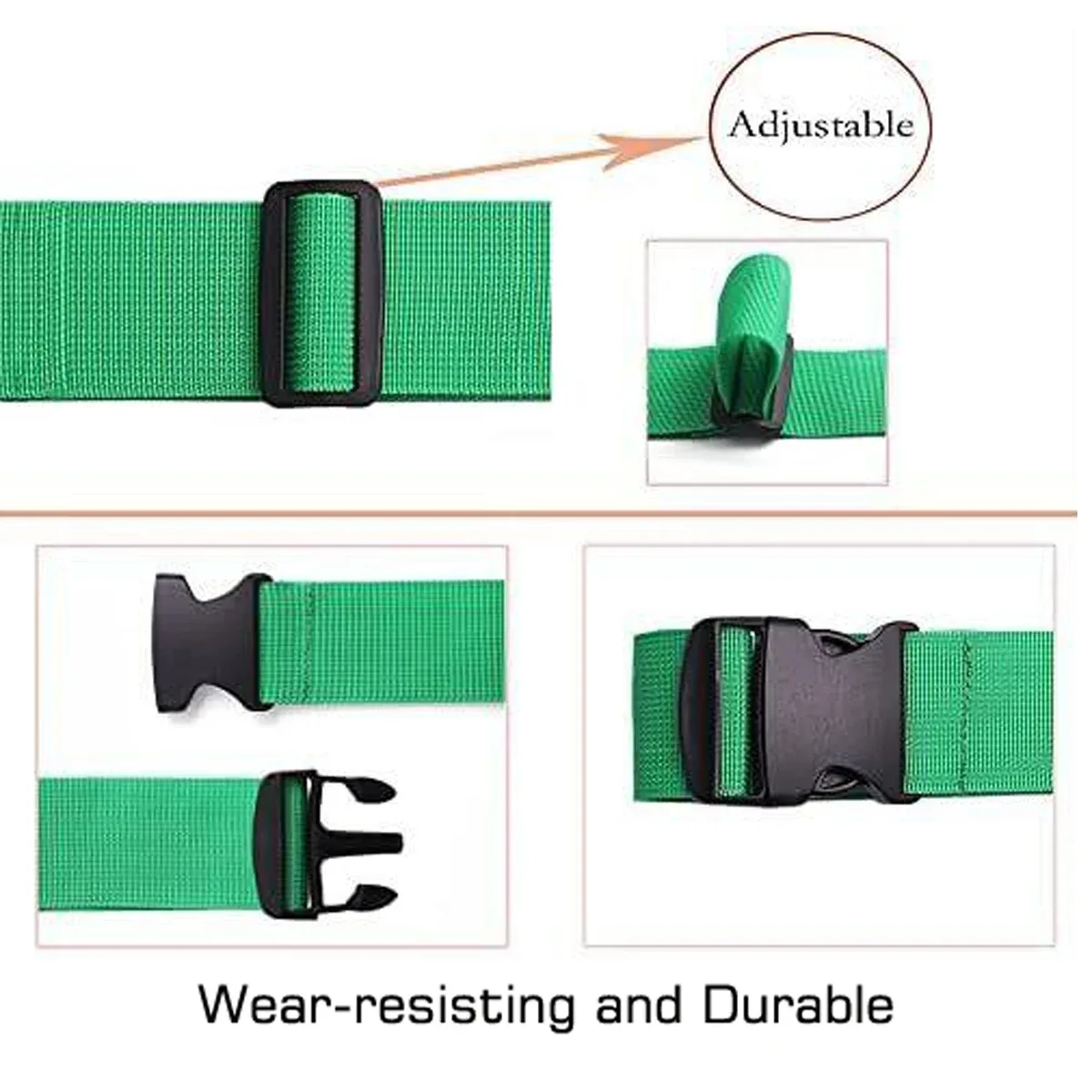 sangles de sécurité réglables pour bagages, ceinture de bagage avec fermeture à boucle, ceinture de bagage pour fermeture de sac de voyage de valise, sécurité des bagages