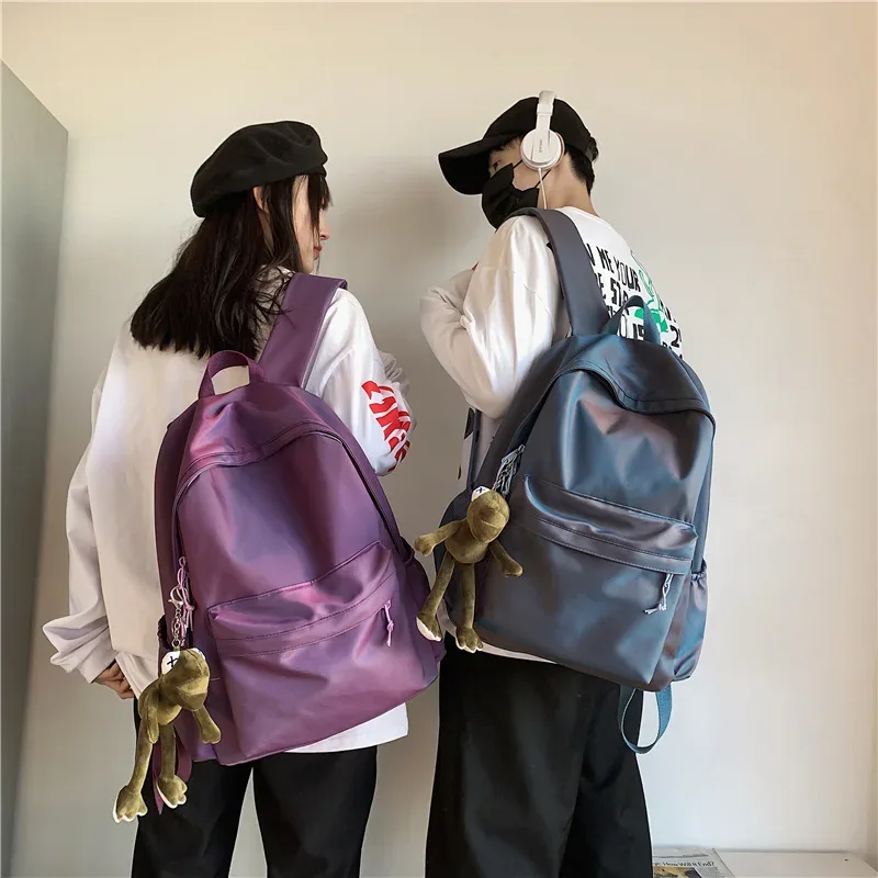 nouveau sac à dos femme mode nouveau sac à dos unisexe grande capacité sac à dos pour ordinateur portable en nylon dame cartable mignon étudiant sac