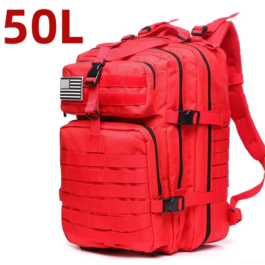 25l/50l robuste en nylon imperméable à l'eau tactique sport trekking pêche chasse camping randonnée sac à dos sacs à dos en plein air
