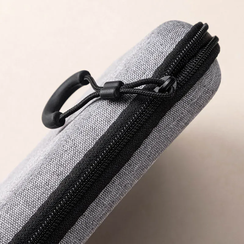 mini sac de rangement de produits numériques gris, casque portable, câble de données usb, chargeur, étui de rangement en u stick, étui de protection antichoc