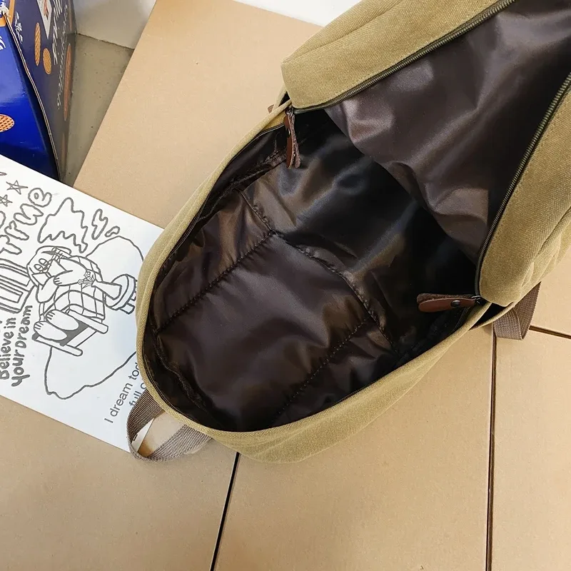 sacs à dos en toile noire unie 100% coton, sacs de loisirs ou de voyage, forfaits unisexe de grande capacité, sacs d'école simples à la mode
