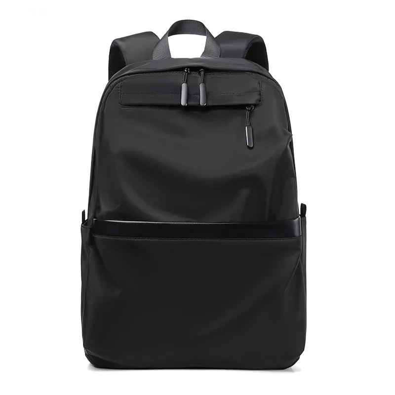 sac à dos pour ordinateur portable de grande capacité pour hommes, couleur unie, sac à dos de voyage et de loisirs