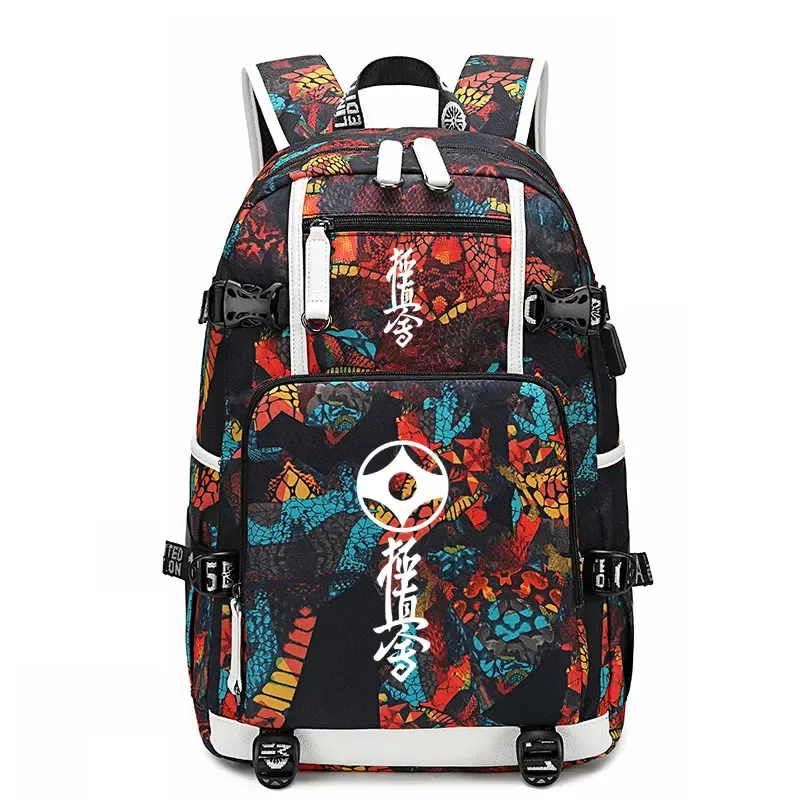 kyokushin-sac à dos de karaté, cartable wukong, oxford fashion, sacoche décontractée à fermeture éclair pour ordinateur portable, étudiant, anime, nouvelle collection