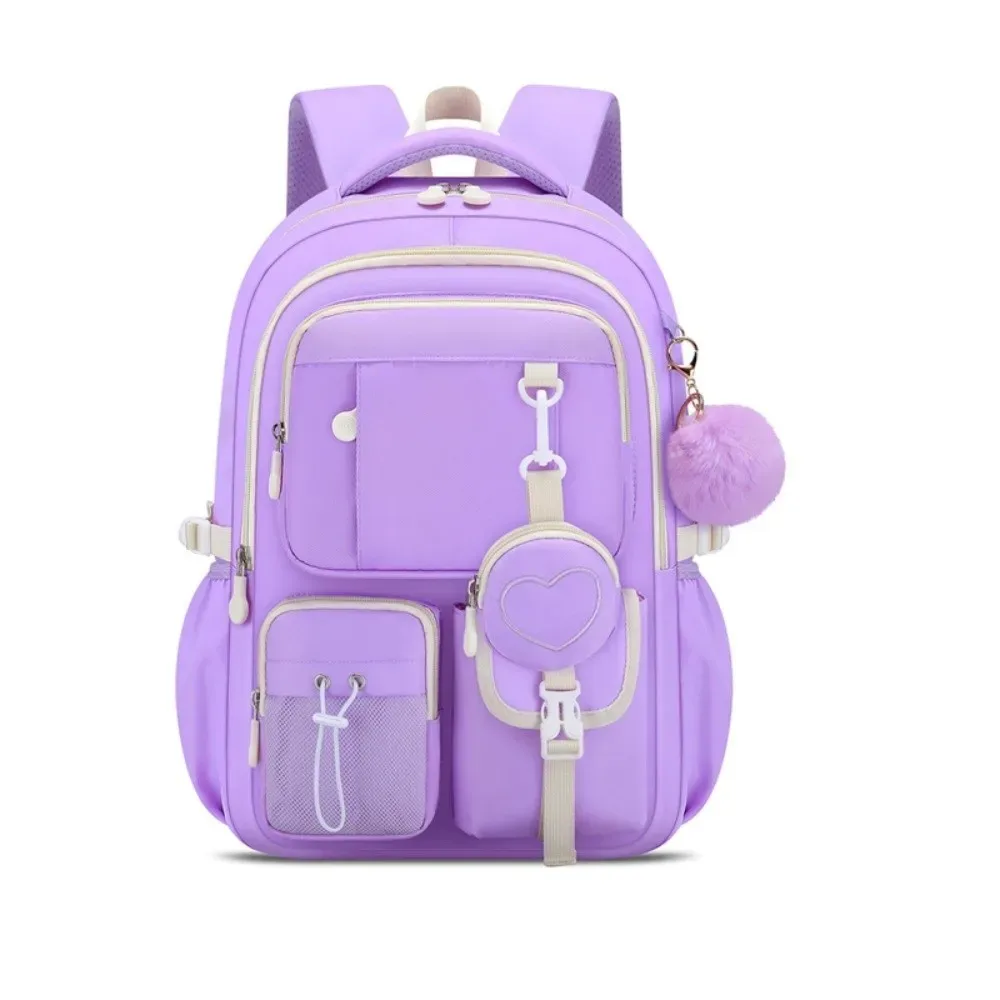 sac à dos grande capacité avec trousse intégrée, série love, design orthopédique, style princesse, multifonctionnel