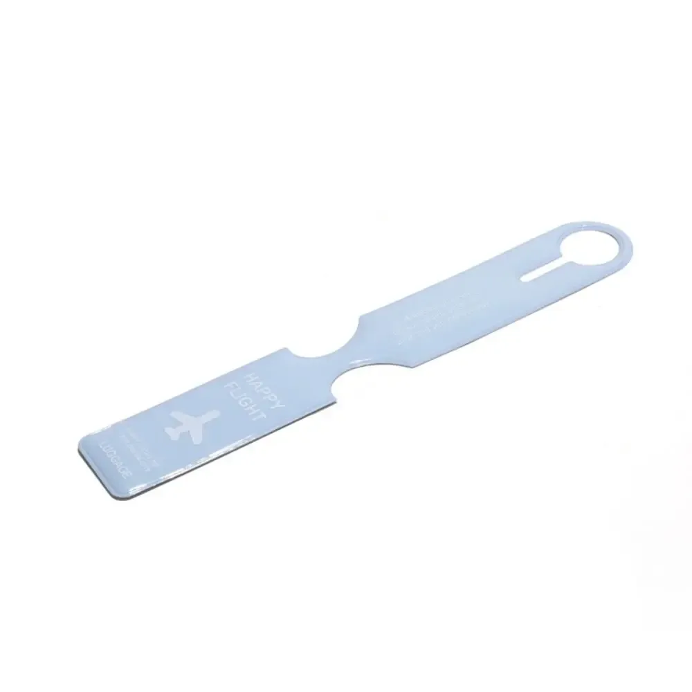 étiquette de bagage en pvc pour carte d'embarquement, étiquette nominative pour valise, carte d'information pour bagages d'avion