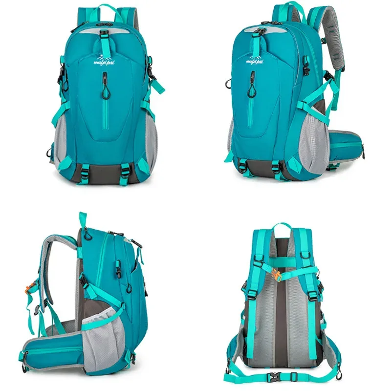 extra large taille 40l sports de plein air alpinisme sac hommes et femmes couple sac à dos décontracté hydrofuge double sacs à bandoulière