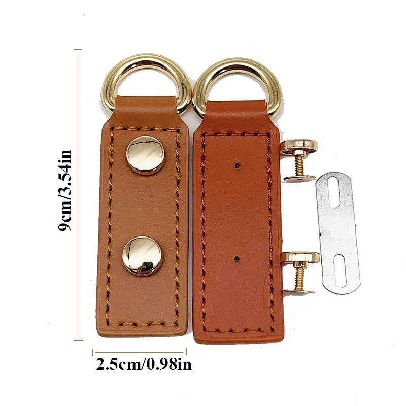 sac à main en cuir pu épais, 1 pièce, sac à dos, sangle de sac à main, ceinture, boucle d avec vis de remplacement, couture, sac de bricolage, accessoire de verrouillage en métal