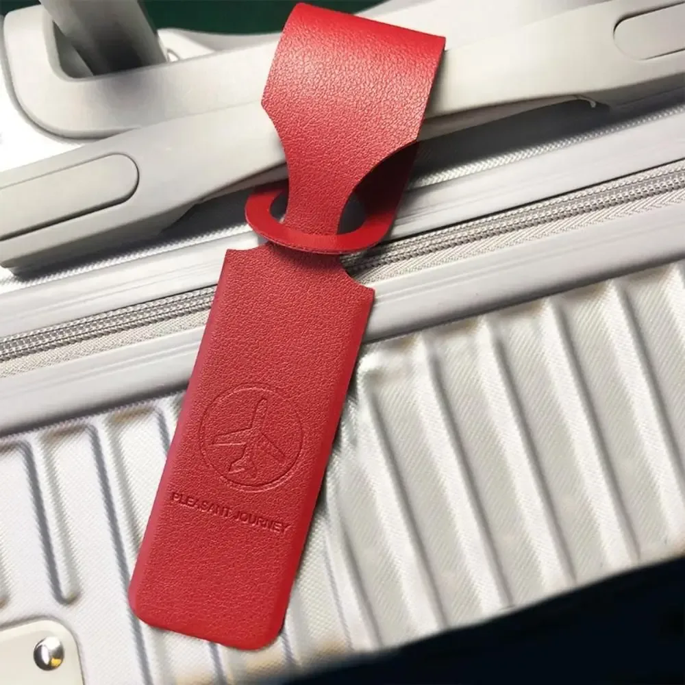 étiquette de valise pour enregistrement, étiquettes de bagages en cuir pu, accessoires de voyage, étiquette de valise pour avion, étiquette de bagage pour carte d'embarquement.