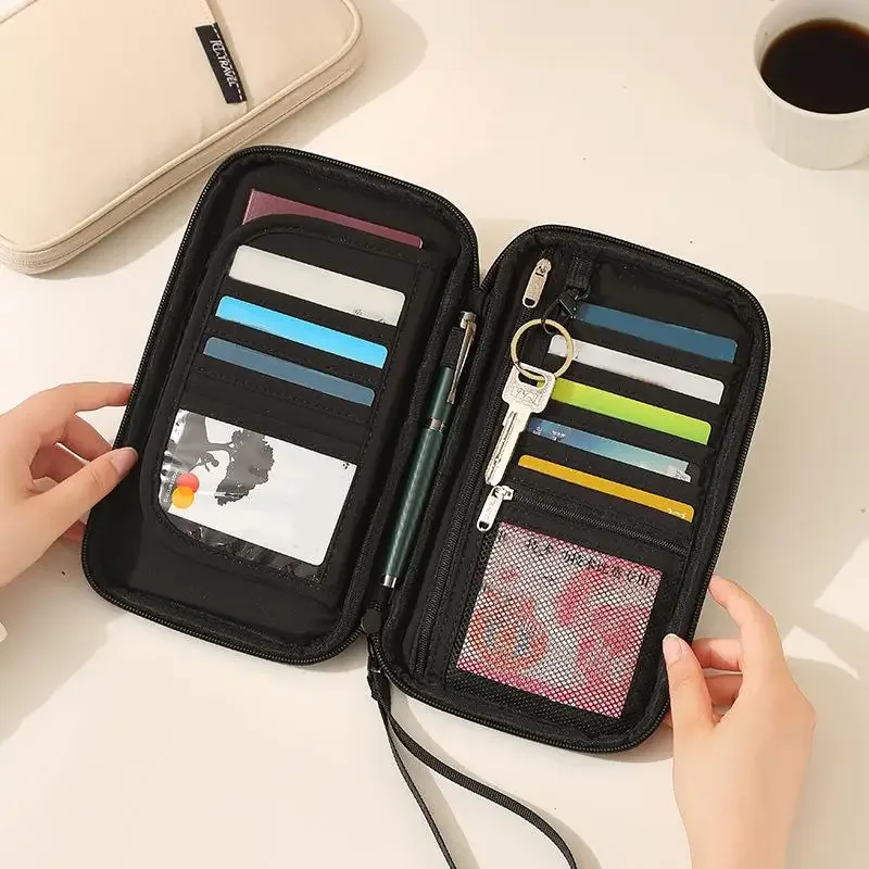 organisateur d'accessoires de voyage, 1 sac à documents avec porte-cartes, plusieurs compartiments pour un emballage efficace, voyages d'affaires et tourisme