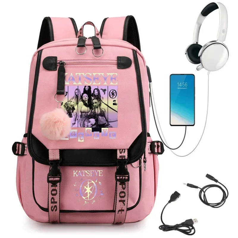 kayseye – sac à dos imprimé chao pour étudiants, sac d'école en toile de grande capacité, sac à dos de voyage de haute qualité pour garçons et filles