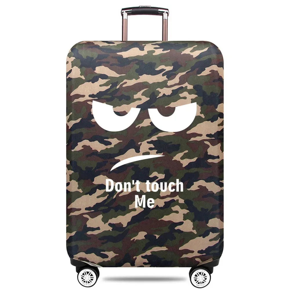 housse de protection pour bagages imprimé don't touch me, pour valise de 18 à 32 pouces, housse en tissu extensible, housse de chariot, accessoires de voyage