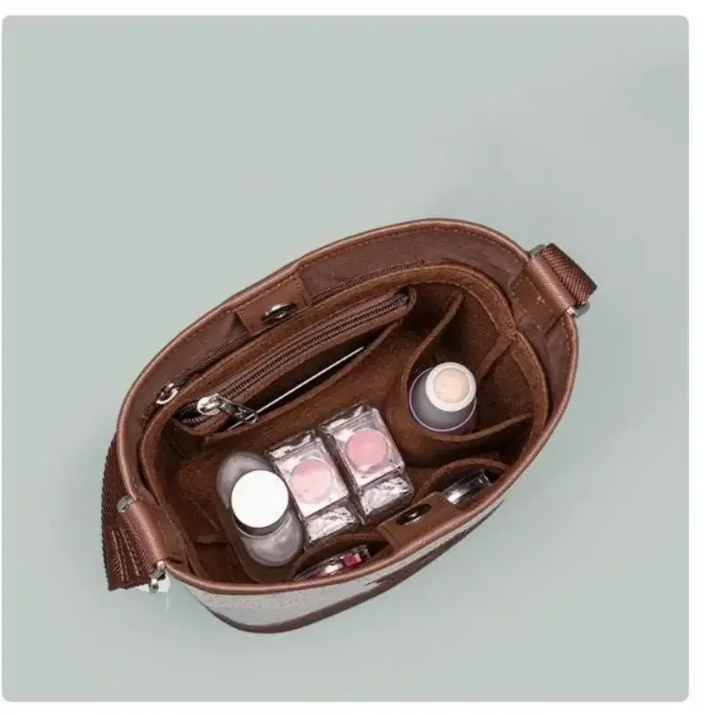 1pc insérer sac sac à main organisateur insérer pour sacs à main, diviseurs d'insertion de sac en feutre avec multi-poches, adapté au sac à dos long/sac seau