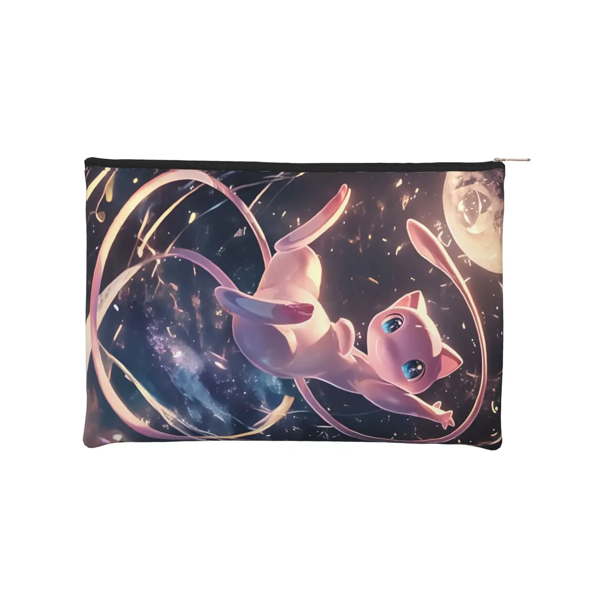 sac pliable mignon pokemon, trousse de maquillage eeveelution, trousse de toilette avec fermeture éclair, pochette cosmétique