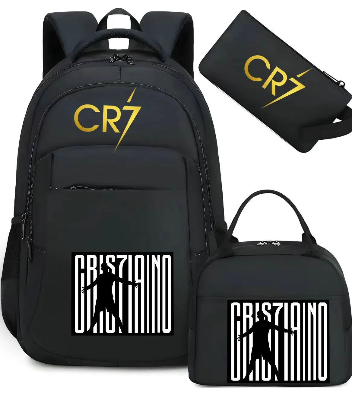 CR7 sacs à dos capacité légère sacs d'école pour ordinateur portable pour adolescents femmes hommes déplacements voyage Mochilas