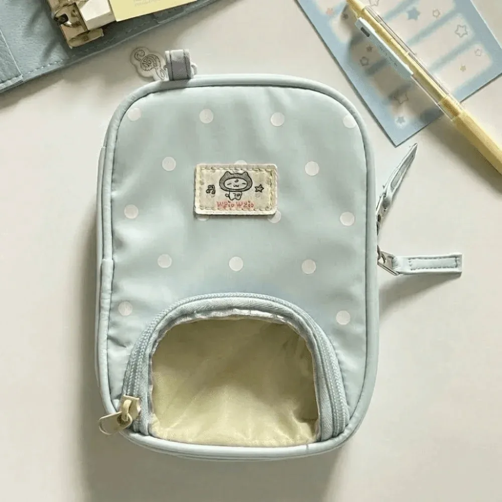 porte-passeport de style coréen, motif fraise, sac de rangement pour billets en forme de piano, multi-compartiments, à pois, portefeuille de voyage compact pour femme