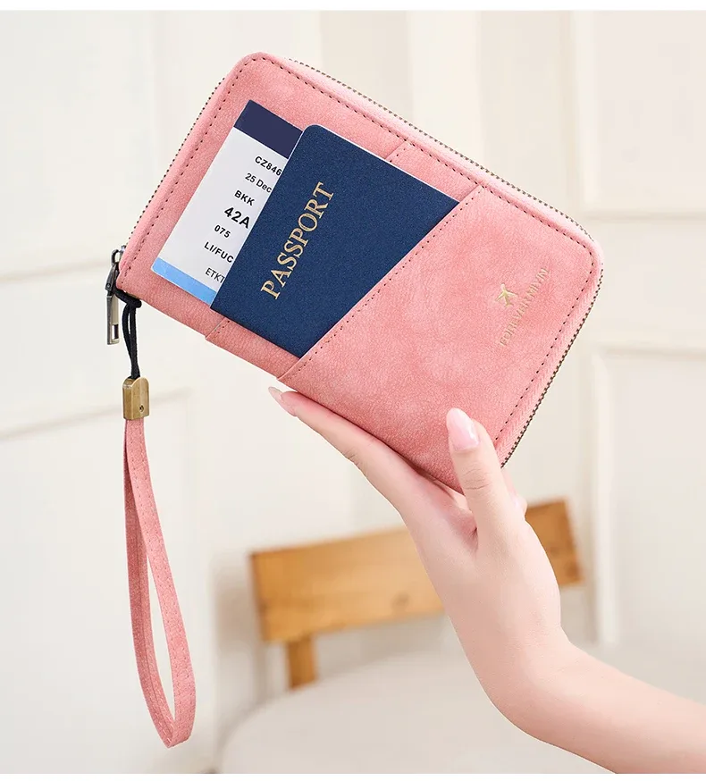 portefeuille de voyage, porte-cartes de crédit, organiseur de passeport, porte-espèces, sac à documents, sac à main multifonction, pochette de voyage, sac de rangement