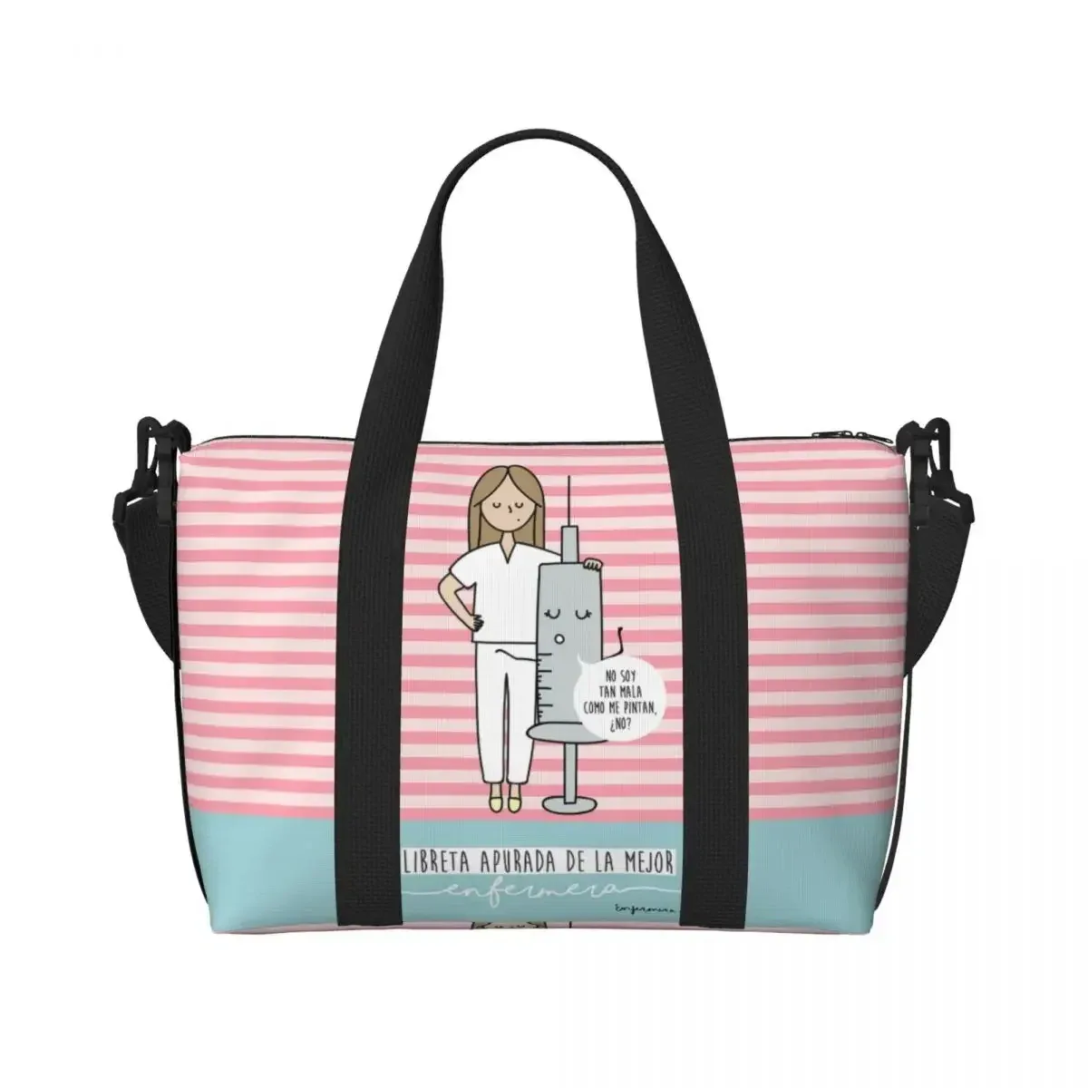 sac fourre-tout de plage pour infirmières, motif d'allaitement, pour femmes, soins de santé, grand compartiment, sacs de voyage de plage