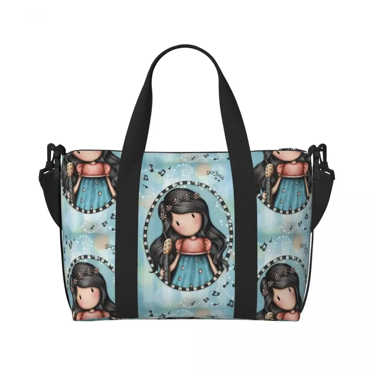 s-santoro-s g-gorjuss-s sac de voyage de plage sacs fourre-tout de grande capacité pour salle de sport yoga femmes shopping sac à bandoulière