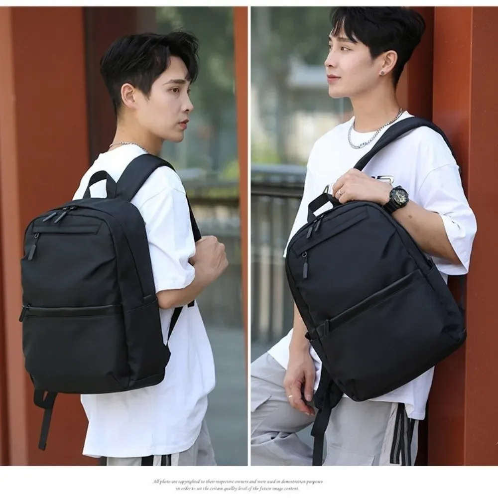 sac à dos décontracté de grande capacité pour hommes, sac d'école multi-poches en tissu oxford, sac d'école pour étudiants, sac pour ordinateur portable imperméable, streetwear pour garçons