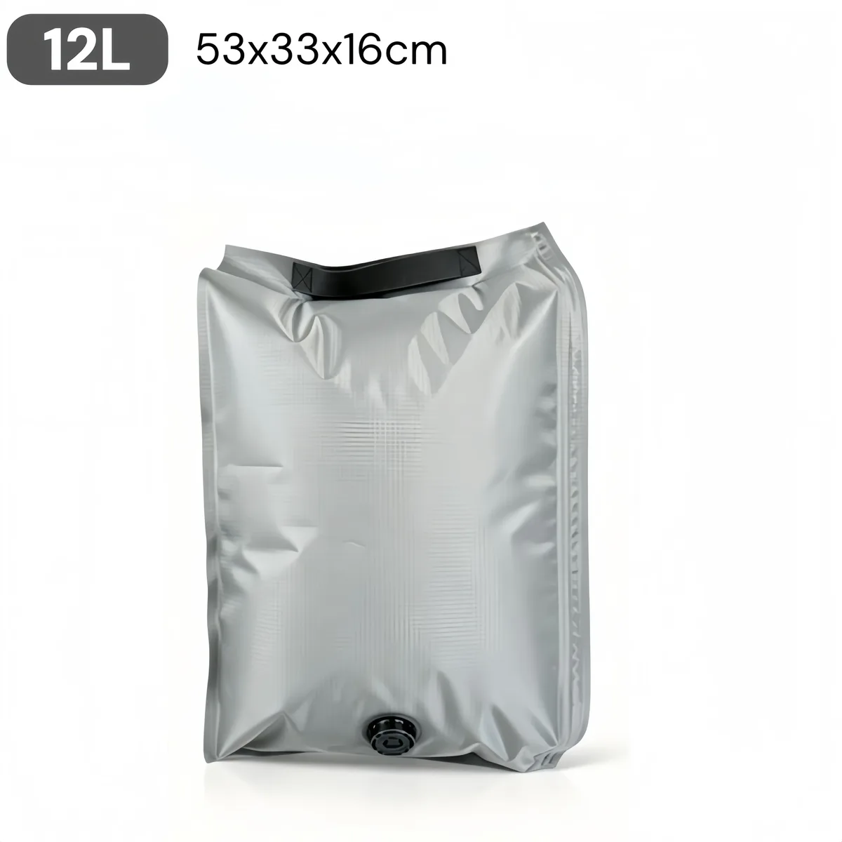 tissu vide compression pack 3d hermetique auto compression pet pe 12l 23l anti rayure abrasion, sans pompe reutilisable maison voyage bagage organisateur noir gris marron pliable compact durable leger valve unique