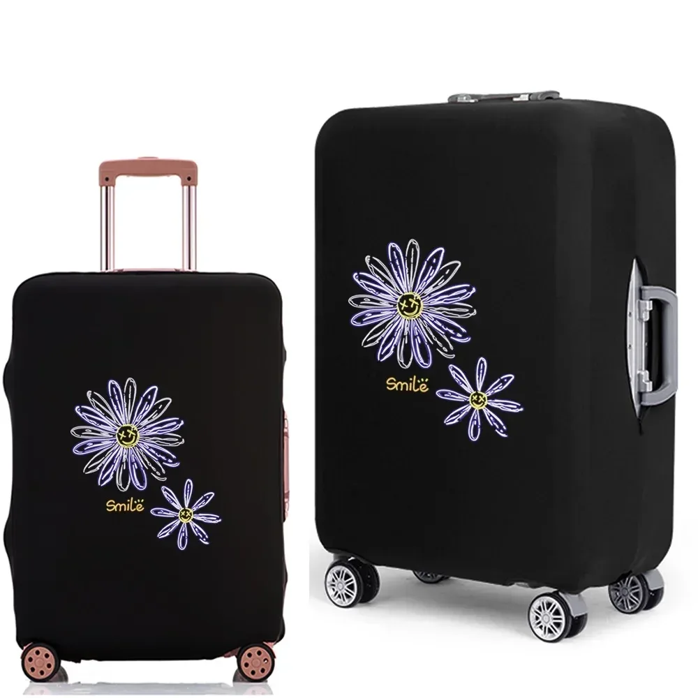 housse de protection pour valise à bagages, épaisse, élastique, anti-poussière, pour valise de 18 à 28 pouces, série daisy, accessoires de voyage