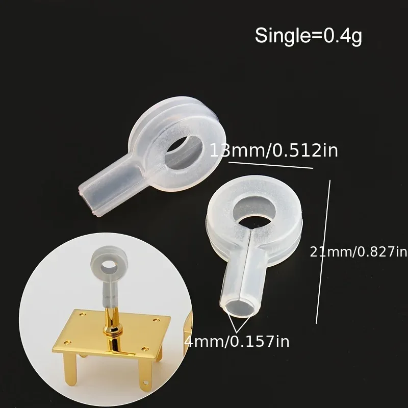 20 pièces/50pcs sac bas pied clou serrure siège housse de protection anti-dérapant résistant à l'usure portefeuille sac à main bas couverture en silicone