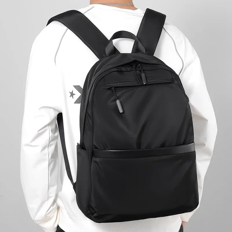 sac à dos d'affaires décontracté pour hommes, sac d'ordinateur de grande capacité, tissu imperméable, adapté au déplacement quotidien, à l'école et aux voyages
