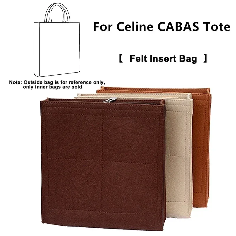 Sac de rangement de poche en feutre, organisateur pour CELINE CABAS, fourre-tout, sac à main, rénovation de l'espace intérieur, accessoires de Modification du doublure